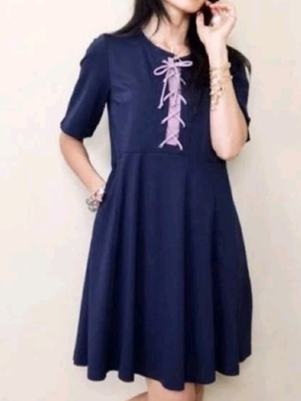 Anthropologie Maeve Renaissance Lace Up Dress‎